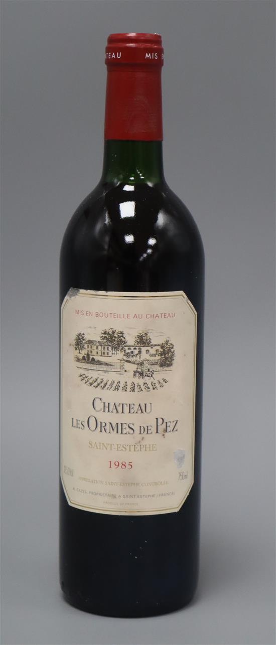 Six bottles of Chateau Omnes de Pez 1985